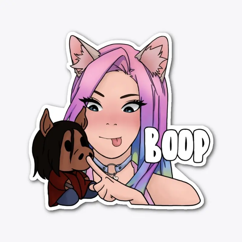 KatsumiKat Boop The Snoot Sticker