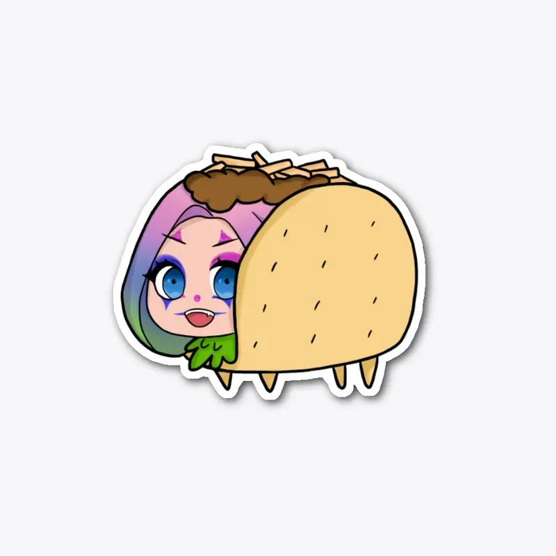 Kat Taco Sticker 